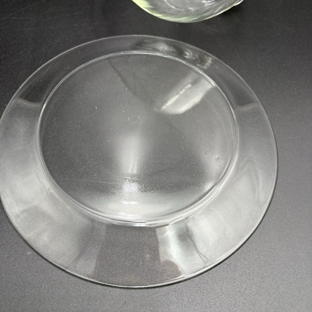 Arcoroc France Clear Glass 2-pc Cheese Dome Covered Serving Dish Vintage - Picture 8 of 9